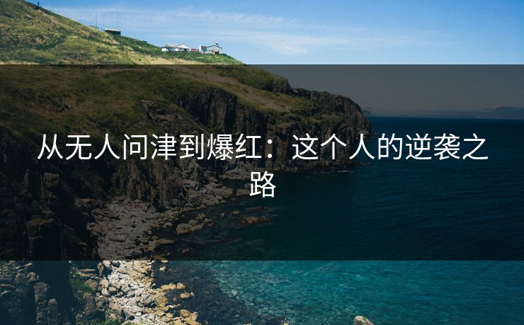 从无人问津到爆红：这个人的逆袭之路